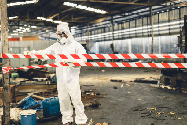 Professional Trauma Scene Cleanup technician working in Leopolis, WI